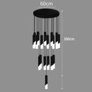 Axyaa Staircase Chandeliers LED Pendant Light for Modern Home Decor