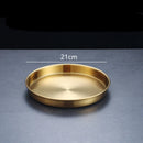 Axyaa Stainless Steel Shallow Tray: Multi-Function Kitchen Storage Tray