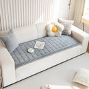 Axyaa Plush Fur Sofa Cushion: Modern Home Decor, Fluffy & Anti-Slip Seat Protection
