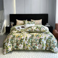 Axyaa 800TC Egyptian Cotton Bedding Set, Vintage Oil Print Style, Luxury Sheets