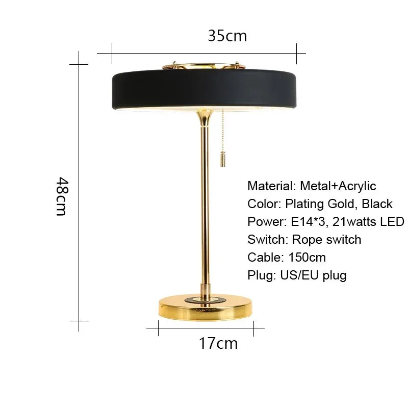 Postmodern Nordic LED Table Lamp by Axyaa for Bedroom, Bedside, Dining Decoration