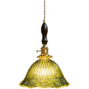 Axyaa Green Glass LED Pendant Lights - Japanese Style Home Decor Chandelier