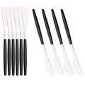Axyaa Black Gold Butter Knife Set of 10 - Cheese Spreader Set