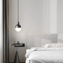 Axyaa Black Copper LED Pendant Light for Bedroom, Dining Room, Resturant
