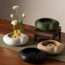 Axyaa Ceramic Flower Pots: Handmade Stoneware, Sword Mountain Design