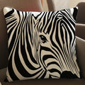 Axyaa Animal Print Linen Decorative Cushion Square Pillow