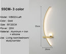 Axyaa Minimalist LED Line Wall Lamps for Bedrooms, Living Rooms, Staircases & Grille
