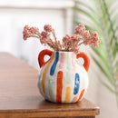 Axyaa Cartoon Ceramic Vase Teapot Handmade Porcelain Flower Home Decor