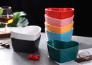 Axyaa Heart-Shaped Bowl Set: Salad, Snack, Dessert, Creative Cold Dish.
