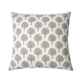 Axyaa White Linen Print Cushion Cover for Living Room and Bedroom
