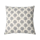 Axyaa White Linen Print Cushion Cover for Living Room and Bedroom