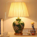 Axyaa Contemporary Ceramic Table Lamp for Living Room Bedroom, Hotel Decor