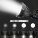 Axyaa Rechargeable LED Searchlight Bracket Mountable Handheld Waterproof Spotlight