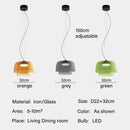 Axyaa Glass Pendant Lamp Minimalist LED Chandelier for Dining Room & Cafe