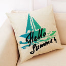 Axyaa Summer Linen Pillowcase for Home and Office Decoration