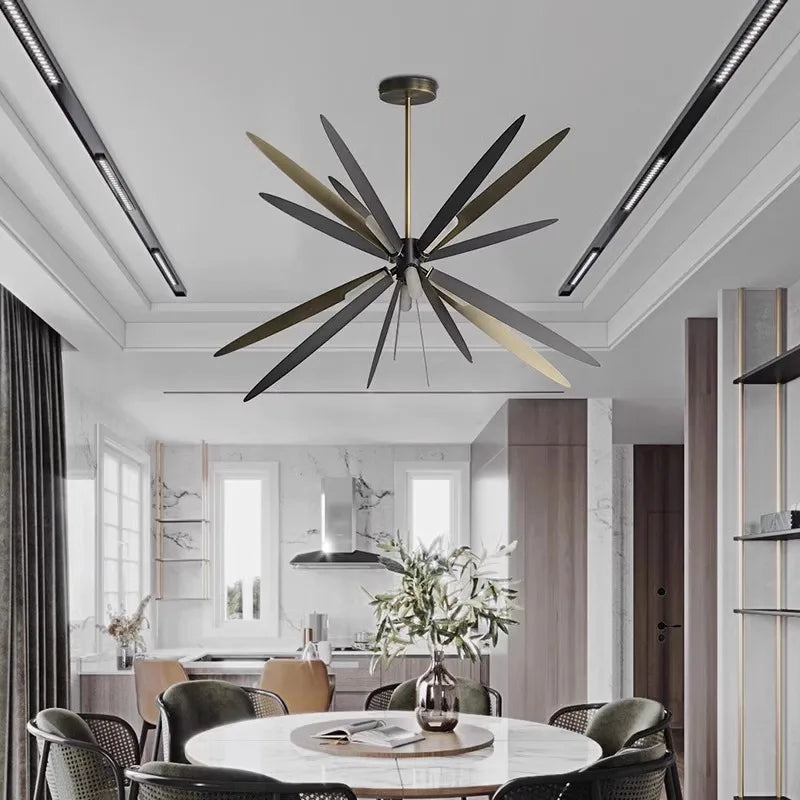 Axyaa Modern Pendant Lights: LED Chandelier for Stylish Indoor Dining Room