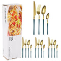 Axyaa 16-Piece Stainless Steel Tableware Set for Restaurants, Hotels, and Homes