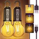 Axyaa Outdoor USB LED Rechargeable Lantern Bulb Hook Camping Fishing Light