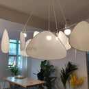 Axyaa Leaf Grid Fabric Chandelier for Kitchen Island, Living Room, Bedroom