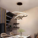 Axyaa Three-ring Three-color Ceiling Chandelier