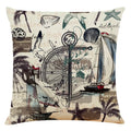 Axyaa Sailing Boat Linen Pillowcase - 45*45cm
