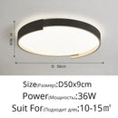Axyaa Nordic LED Ceiling Lamp, Modern Minimalist Home Decor Light with Remote Control.