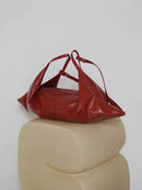 Modern Red Croissant Bag - Axyaa Oil Wax Leather Handbag