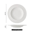Axyaa Stone Straw Hat Plate Pasta Salad Soup Dessert Kitchen Solid Color Plate