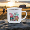 Axyaa Cute Rabbit Enamel Mug for Charming Breakfasts and Outdoor Adventure