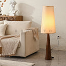 Axyaa Wabi-sabi Solid Wood LED Floor Lamp for Living Room, Study, Bedroom
