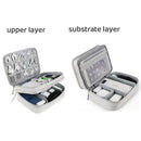 Axyaa Double Layer Travel Electronics Organizer with Large Capacity Storage