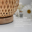 Axyaa Bamboo Study Table Lamp Bedside Japanese Style Warm Decoration