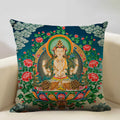 Axyaa Buddhist Portrait Art Pillowcase Home Decor Cushion Cover 45x45cm