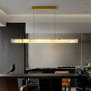 Axyaa Marble Strip Pendant Light: Elegant Natural Stone Hanging Lamp for Home Dining & Bar