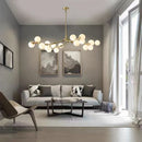 Axyaa Glass Ball Chandelier Ceiling Pendant Light for Home Decor, Living & Dining Room Lighting