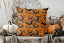 Axyaa Witch Hats & Pumpkin Skull Pillow Cover for Sofa, Bedroom, Car