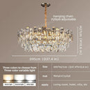 Axyaa Modern Crystal Chandelier Pendant Lighting for Dining Room and Living Room