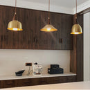 Axyaa Metal Wood Pendant Light: Modern Nordic Artistic Dining Room Lamp