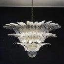 Axyaa Glass Monola Loft Chandelier: Luxury, Modern, Simple Design for Villa Living Room