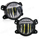 Axyaa LED Fog Lamp DRL for Jeep Wrangler JK - White Daylights 6500K