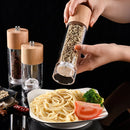 Axyaa Wooden & Acrylic Grinder: Multifunctional Manual Pepper Mill & Salt Crusher