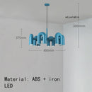Axyaa U-shaped Tube Chandelier: Modern Scandinavian Pendant Light