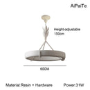 Axyaa French Luxury Plaster Ceiling Lamp for Elegant European Baroque Decor.