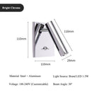 Axyaa Adjustable Angle LED Wall Lamp in Multiple Colors for Bedroom, Living Room, Study