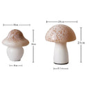 Axyaa Cream Mushroom LED Desk Lamp for Bedroom and Living Room