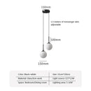 Axyaa Nordic Brass Bedside Pendant Lamp - Modern Glass Sphere for Bedroom & Bar Counter.