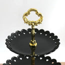Axyaa Petal Cake Stand: Elegant 3-Tier Tray for Parties & Events