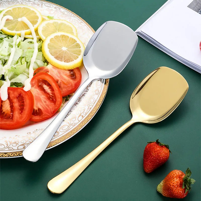 Axyaa Stainless Steel Serving Spoon Set - Household and Restaurant Kitchen Tableware