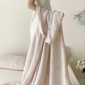 Axyaa Jacquard Tencel Cotton Cold Blanket | Silky Smooth Towel Blanket