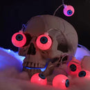 Axyaa LED Eyeball String Lights: Spooky Halloween Atmosphere Decor Lamp
